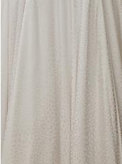 Plus Size White Leopard Satin Strapless Wedding Dress, BRIGHT WHITE, alternate