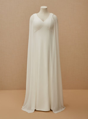 short ivory wedding dress plus size