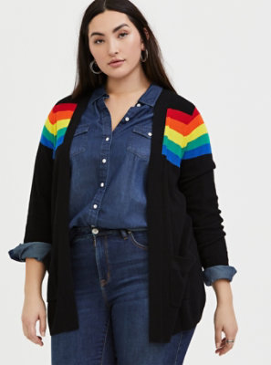 rainbow plus size jeans