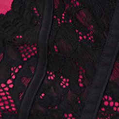 360° Smoothing™ Mid-Rise Brief Lace Pieced Panty, BEAUJOLAIS BURGUNDY, swatch