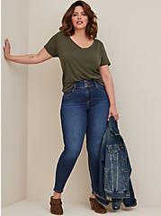 Plus Size Jegging Skinny Super Soft High-Rise Jean, DARK BLUE HYDROSPHERE, alternate