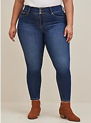 Plus Size Jegging Skinny Super Soft High-Rise Jean, DARK BLUE HYDROSPHERE, hi-res