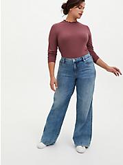 Wide Leg Vintage Stretch High-Rise Jean, SLOW MOTION, alternate