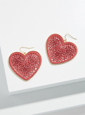 Plus Size Oversized Filigree Heart Statement Earrings Torrid