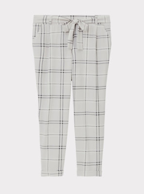 light grey plaid pants
