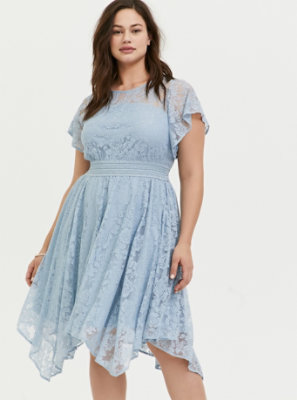 light blue overall dress