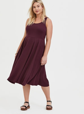 burgundy dress torrid