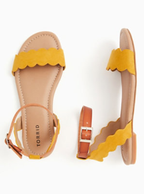 mustard sandals