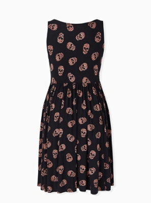 black skull dress