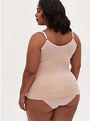Plus Size Beige Seamless 360° Smoothing Cami, ROSE DUST, alternate