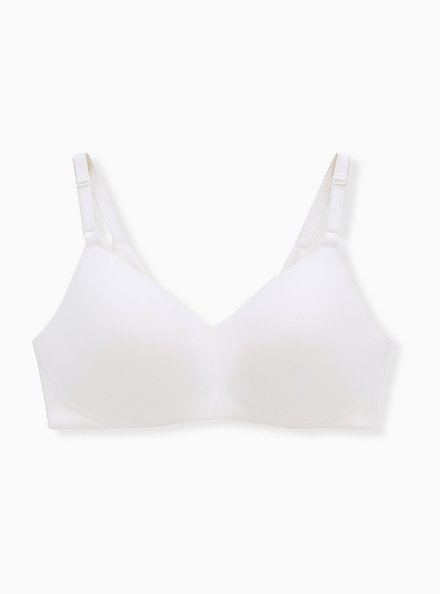 Plus Size White 360° Back Smoothing ™ Lightly Lined Everyday Wire-Free Bra, CLOUD DANCER, hi-res