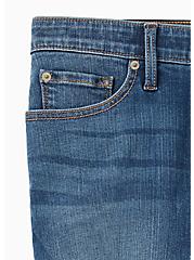 Plus Size Crop Sky High Skinny Jean - Premium Stretch Medium Wash with Release Hem, BRIGHTON, alternate