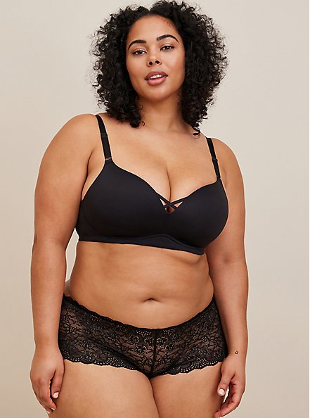 Wire-Free Push-Up Solid 360° Back Smoothing™ Bra, RICH BLACK, alternate