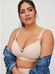 Plus Size Beige 360° Back Smoothing™  Push-Up Wire-Free Bra, ROSE DUST, hi-res