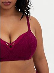 Berry Pink Lace 360° Back Smoothing™ Push-Up Wire-Free Bra, NAVARRA, alternate