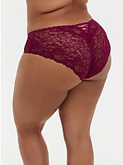 Microfiber And Super Soft Lace Mid-Rise Hipster Panty, NAVARRA, hi-res