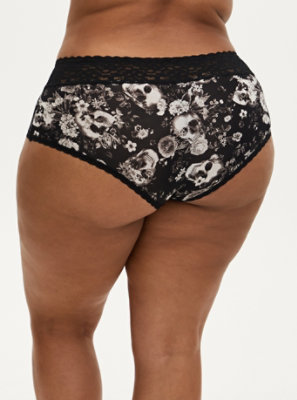 Plus Size - Black Lace Cheeky Panty - Torrid