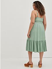 Tiered Midi Dress - Super Soft Green, GRANITE GREEN, alternate