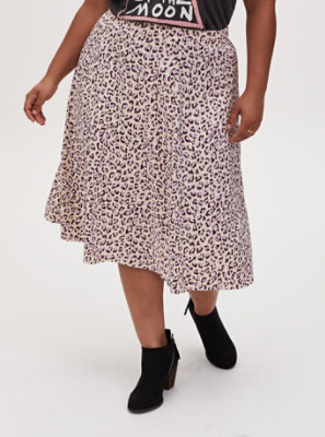 plus size leopard slip dress