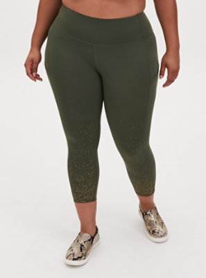 Olive Buttery Soft EXTRA PLUS SIZE Leggings 2X-4X