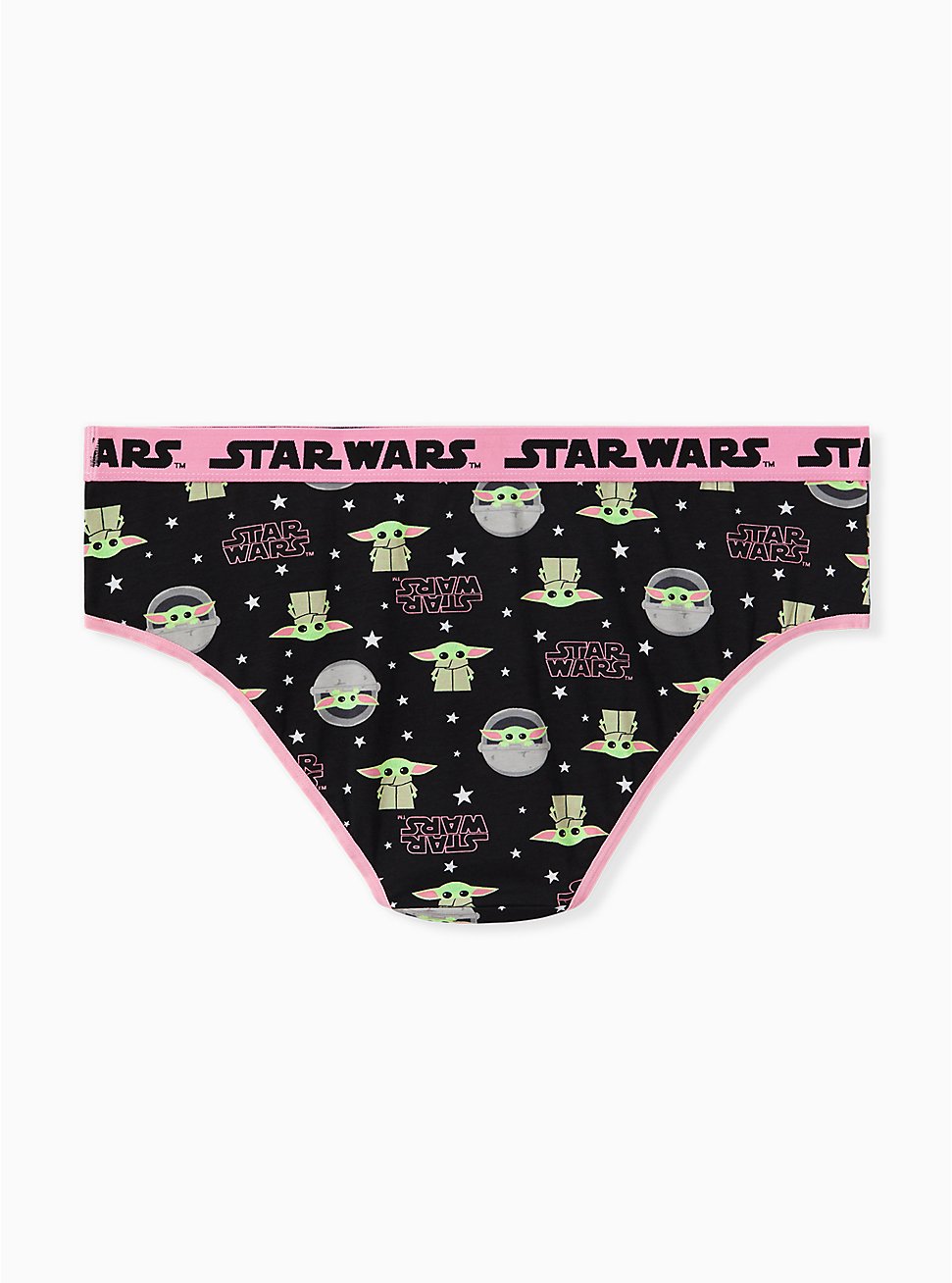 Star Wars The Mandalorian The Child Black & Pink Cotton Hipster Panty