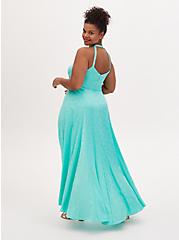 Disney The Little Mermaid Ariel Special Occasion Turquoise Hi-Lo Gown, GREEN, alternate