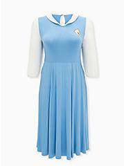 Disney Beauty and the Beast Belle Blue Midi Dress, BLUE WHITE, hi-res
