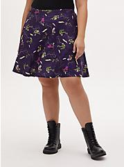 Universal Monster’s Purple Scuba Knit Skater Skirt , MULTI, hi-res