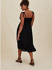 Maxi Rayon Tiered Dress, DEEP BLACK, alternate
