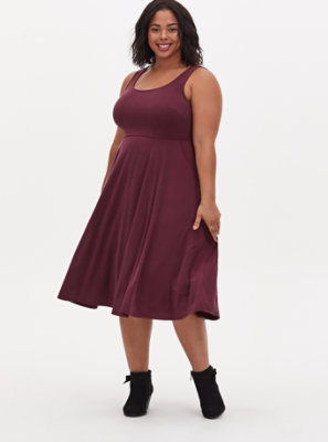 torrid burgundy dress