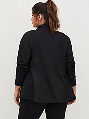 Plus Size Active Zip Jacket - Performance Core Black, DEEP BLACK, alternate