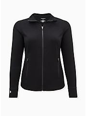 Plus Size Active Zip Jacket - Performance Core Black, DEEP BLACK, hi-res