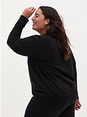Everyday Fleece Long Sleeve Active Sweatshirt, BLACK, alternate