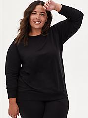Everyday Fleece Long Sleeve Active Sweatshirt, BLACK, hi-res