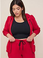 Plus Size Everyday Fleece Crop Active Jogger In Classic Fit, JESTER RED, alternate
