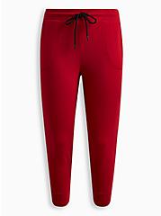 Plus Size Everyday Fleece Crop Active Jogger In Classic Fit, JESTER RED, hi-res