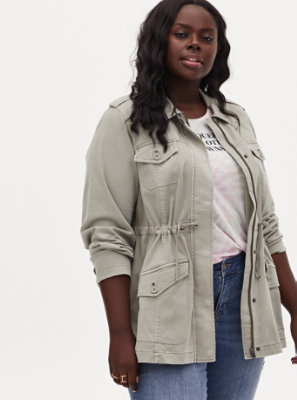 anorak jacket women's plus size