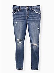 Plus Size Mid Rise Skinny Jean - Vintage Stretch Medium Wash, TRUTH OR DARE, hi-res