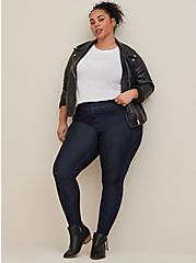 Plus Size Lean Jean Skinny Super Soft High-Rise Jean, RINSE, alternate