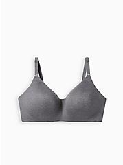 Heather Grey 360 Back Smoothing™ Lightly Lined Everyday Wire-Free Bra, CHARCOAL  GREY, hi-res