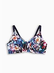 Everyday Wire-Free Lightly Lined Print 360° Back Smoothing™ Bra, FLORAL IN GALAXY, hi-res