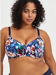 Everyday Wire-Free Lightly Lined Print 360° Back Smoothing™ Bra, FLORAL IN GALAXY, hi-res