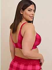 Everyday Wire-Free Lightly Lined Print 360° Back Smoothing™ Bra, TRADITIONAL BUFFALO PINK, alternate