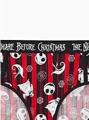 Disney The Nightmare Before Christmas Black & Red Stripe Cotton Hipster Panty, MULTI, alternate