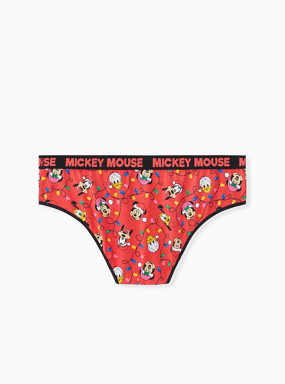 NWT TORRID Hipster Pantie Underwear Sz 0-1-4 Red Disney Mickey Donald Christmas