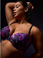 Purple Galaxy Front Clasp 360° Back Smoothing™ Lightly Lined T-Shirt Bra, MYSTIC GALAXY GREEN, alternate