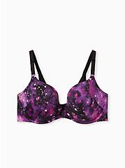 Purple Galaxy Front Clasp 360° Back Smoothing™ Lightly Lined T-Shirt Bra, MYSTIC GALAXY GREEN, hi-res