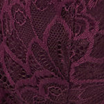 Balconette Unlined Peacock Lace Straight Back Bra, POTENT PURPLE, swatch