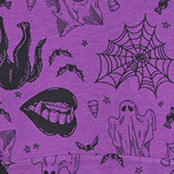 Cotton Mid-Rise Hipster Panty, HALLOWEEN ICONS PINK, swatch