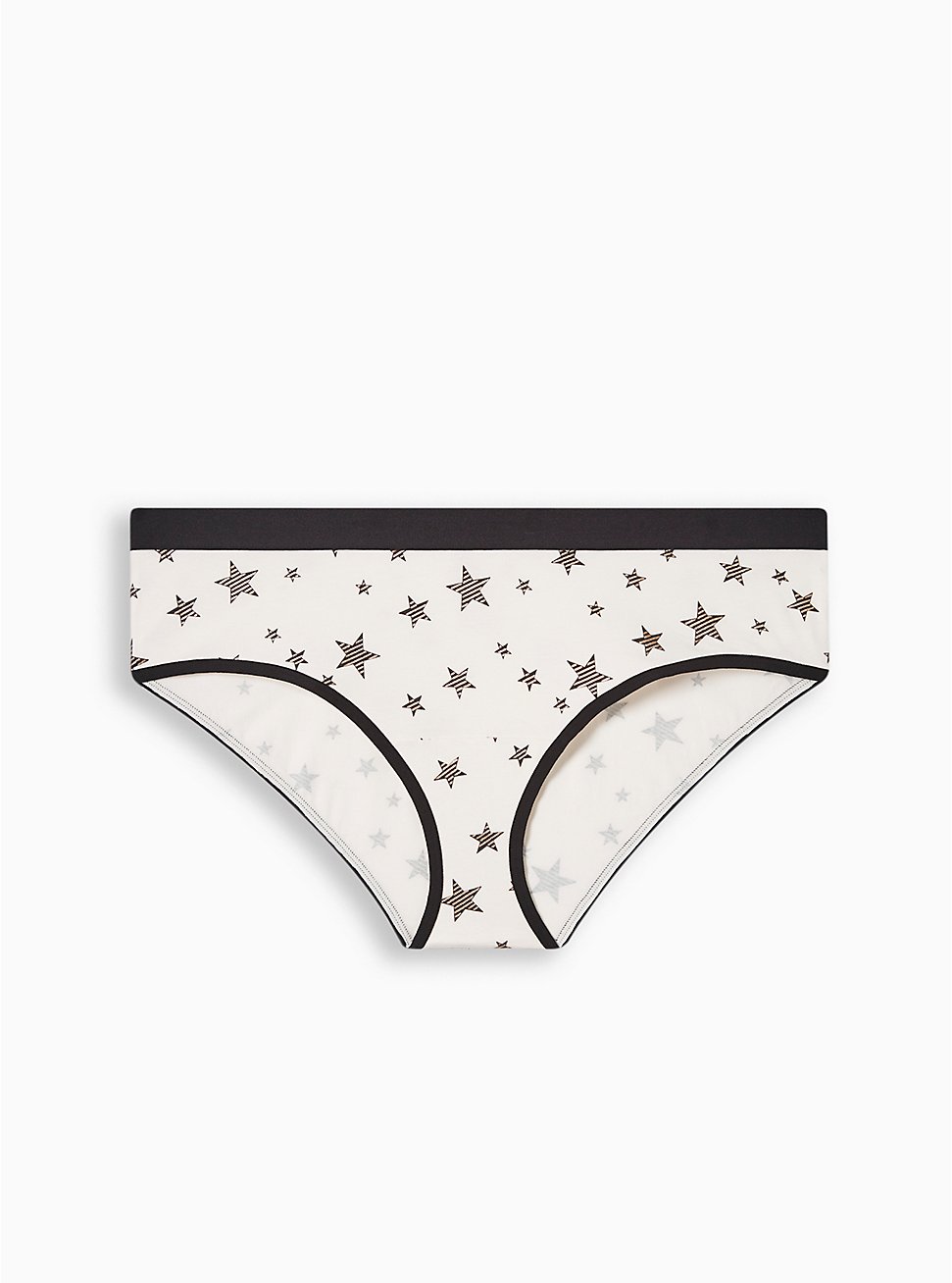 Cotton Mid-Rise Hipster Panty, SHINEY STAR IVORY, hi-res